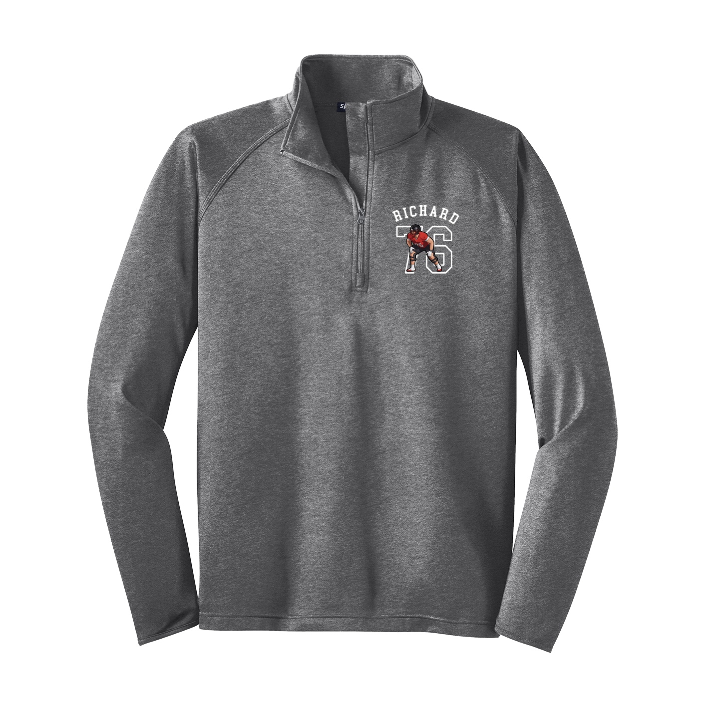 Q-Zip Pullover — Shirsey Arch in Grey