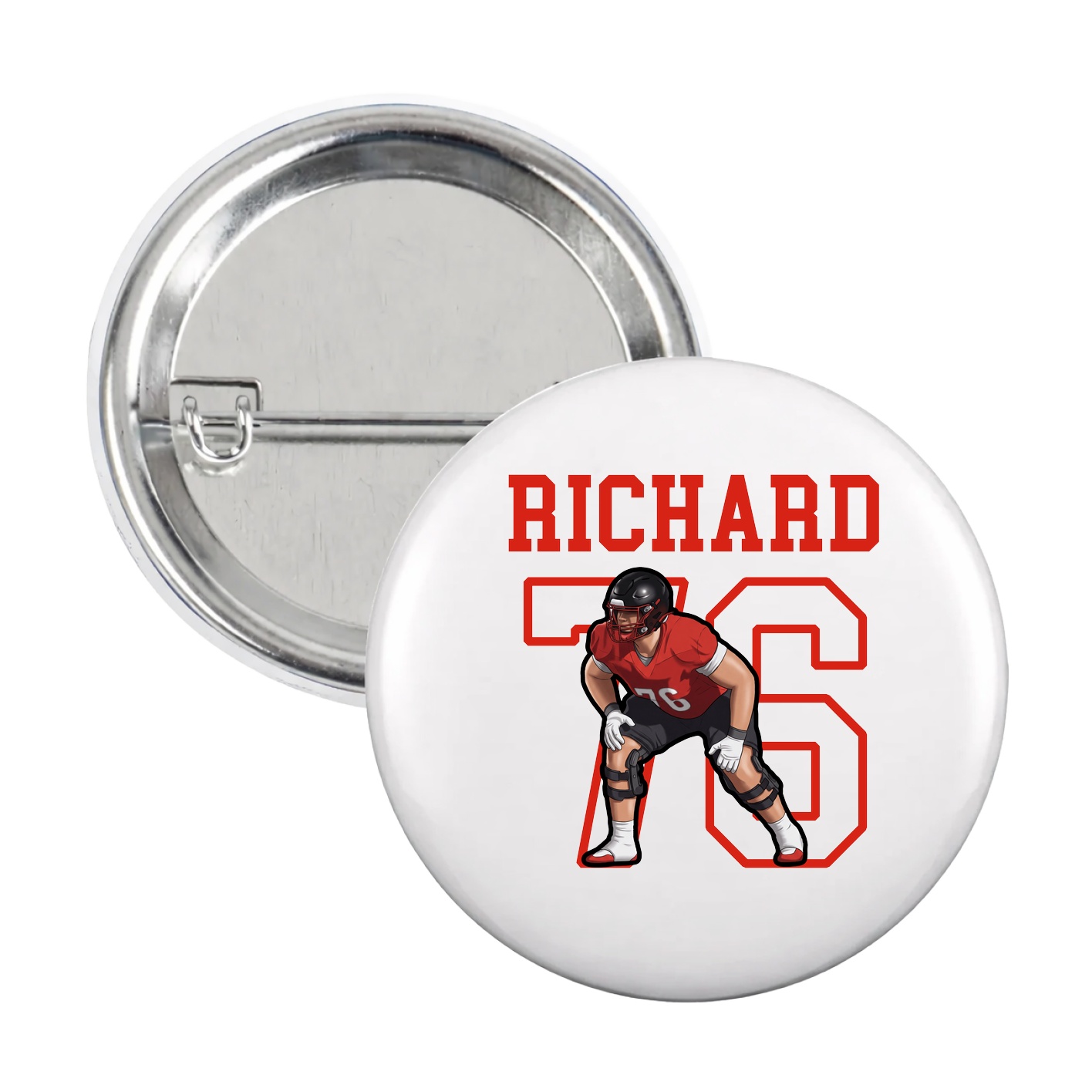 Game Day Button — Shirsey in White