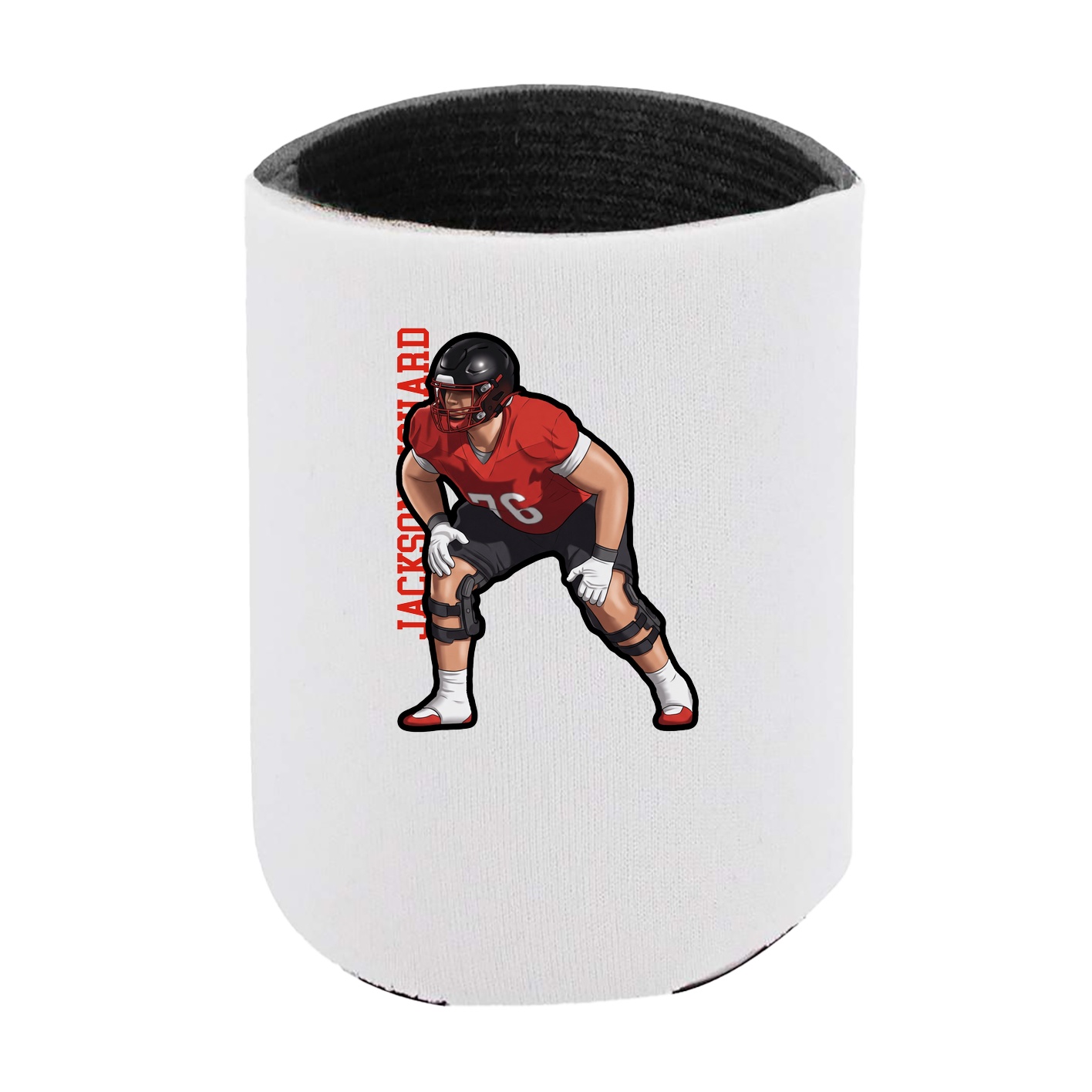 Can Holder — Name Vertical in White