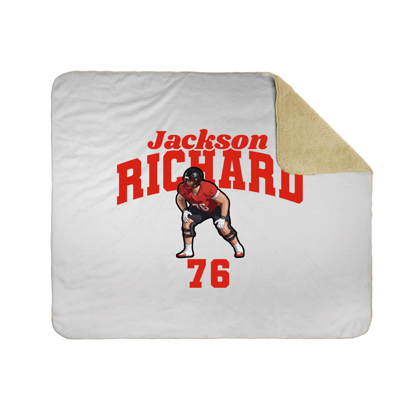 Throw Blanket — Signature Arch in White
