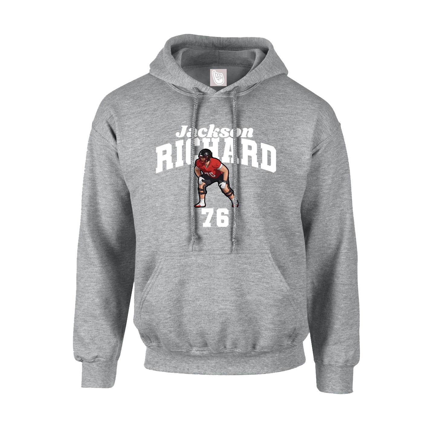 Hoodie — Signature Arch in Grey
