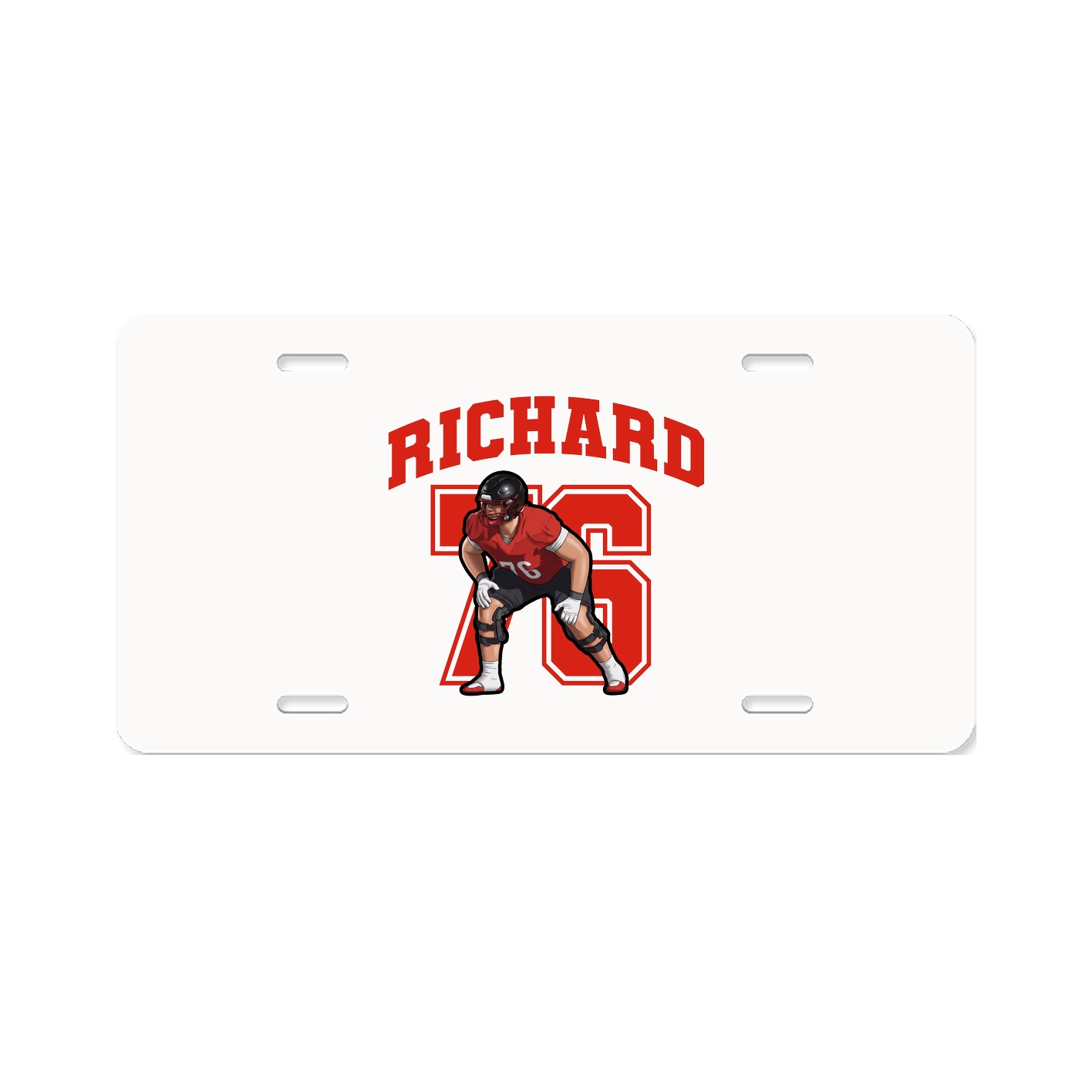 License Plate — Number in Classic