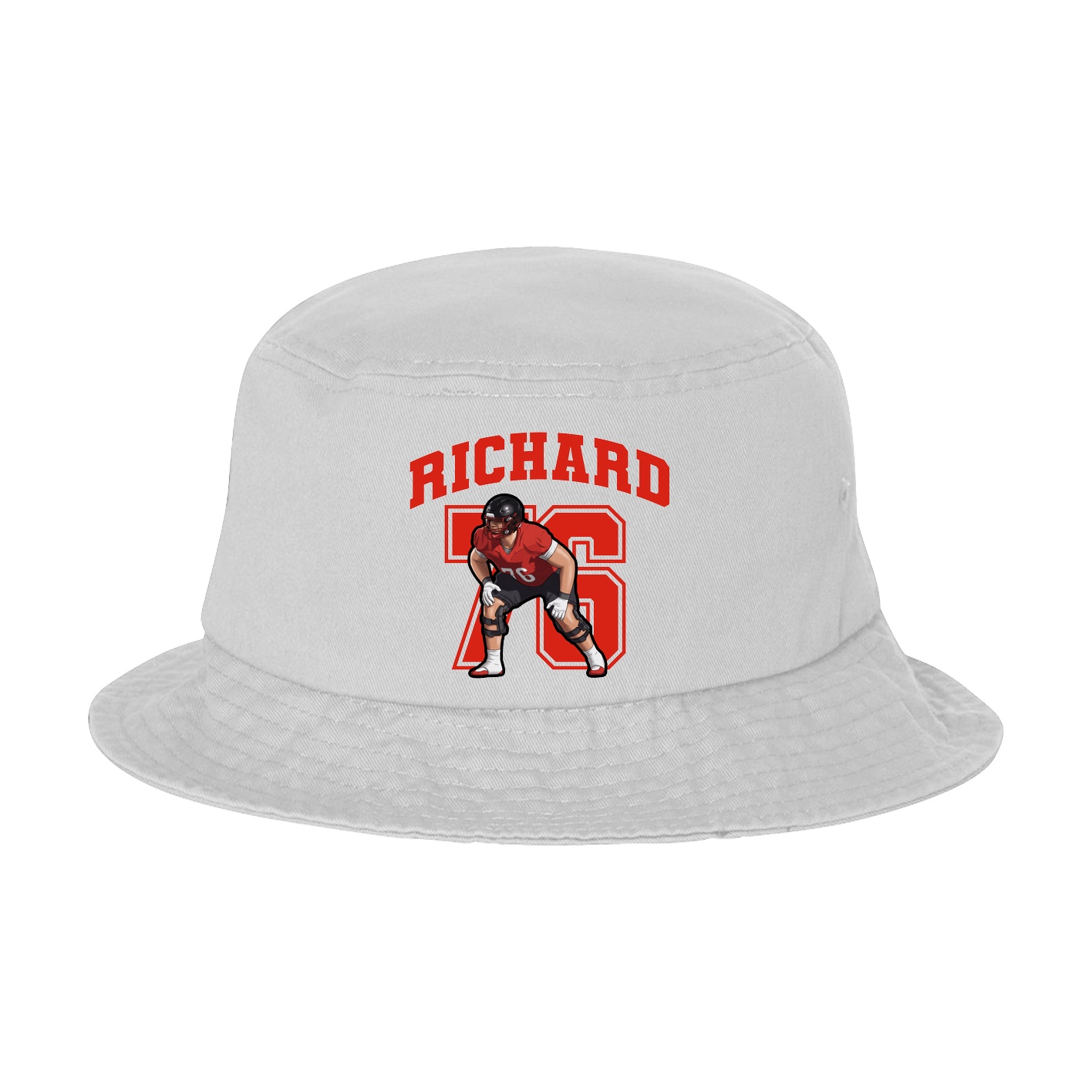 Bucket Cap — Number in White