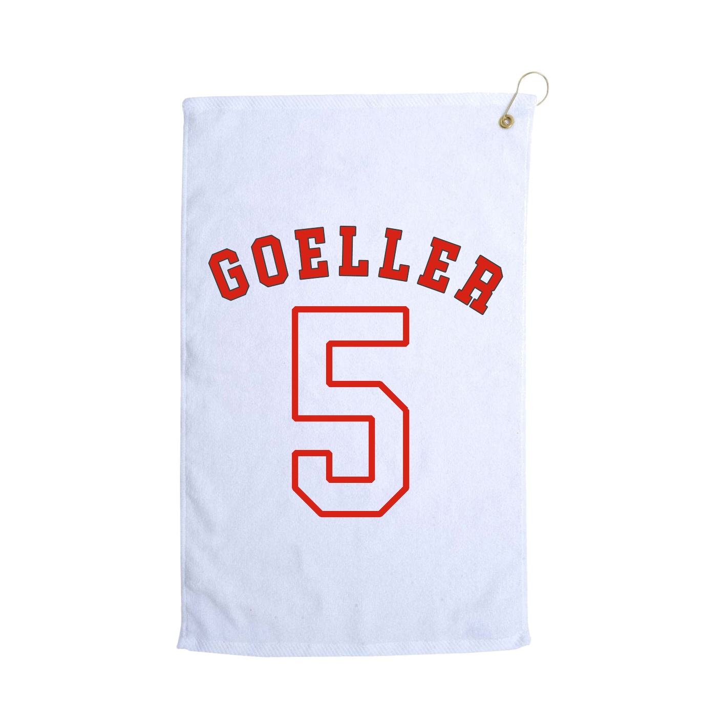 Golf Towel — Shirsey Arch in White