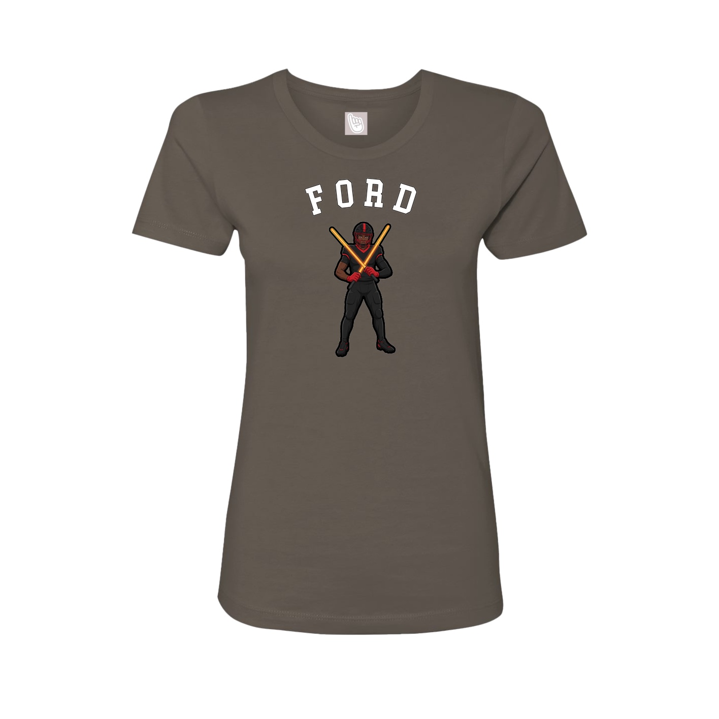 Fitted Women's Tee — Shirsey Arch in Grey