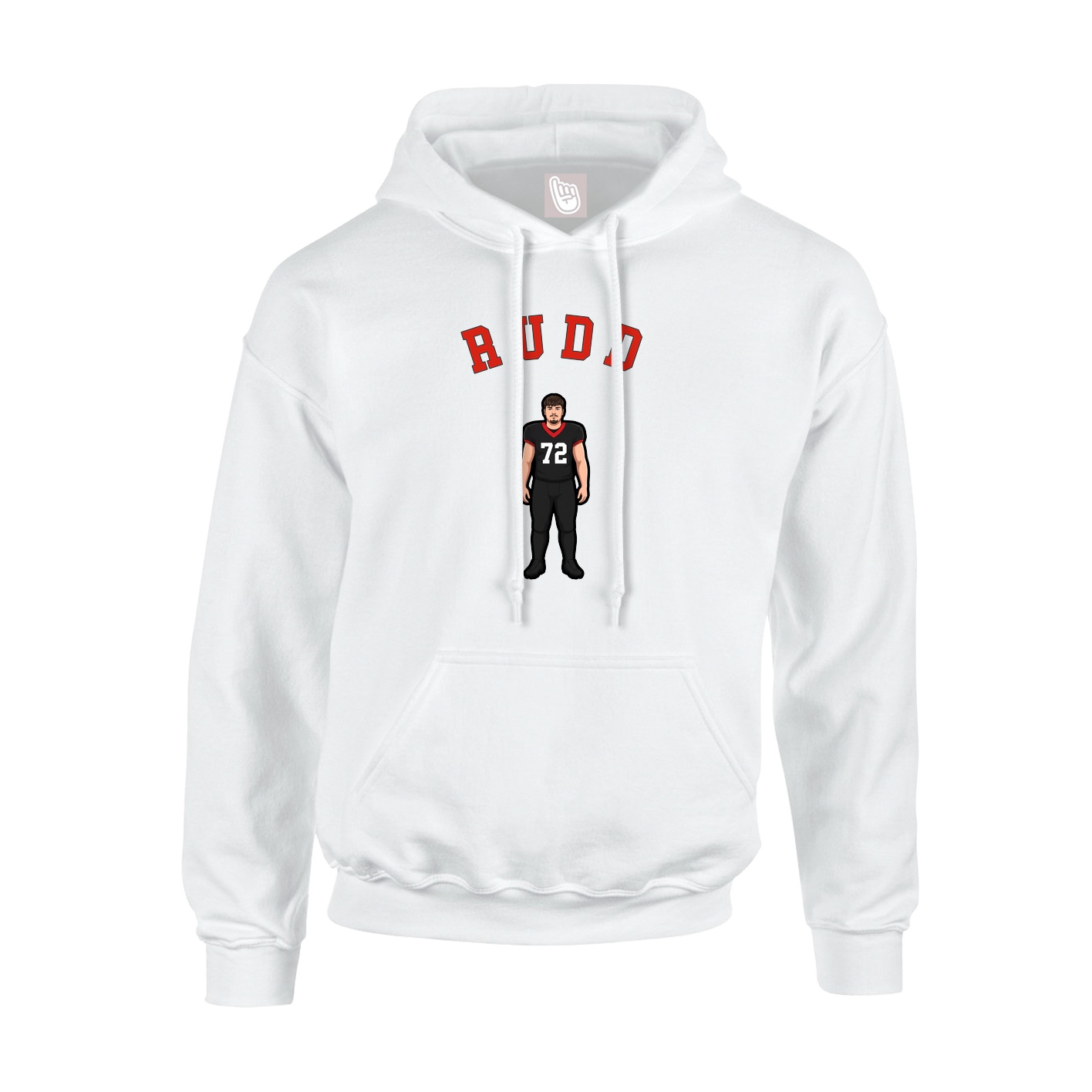 Youth Hoodie — Shirsey Arch in White