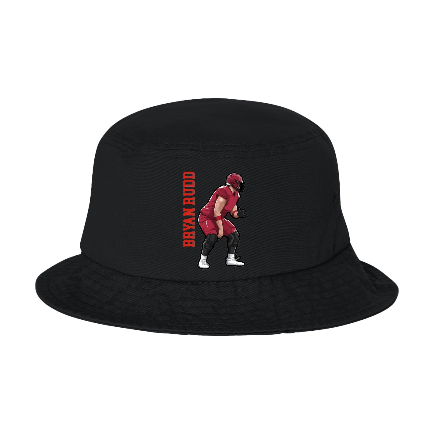 Bucket Cap — Name Vertical in Black