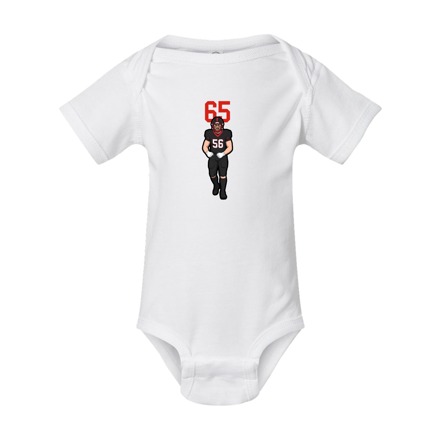 Baby Onesie — Number Top in White