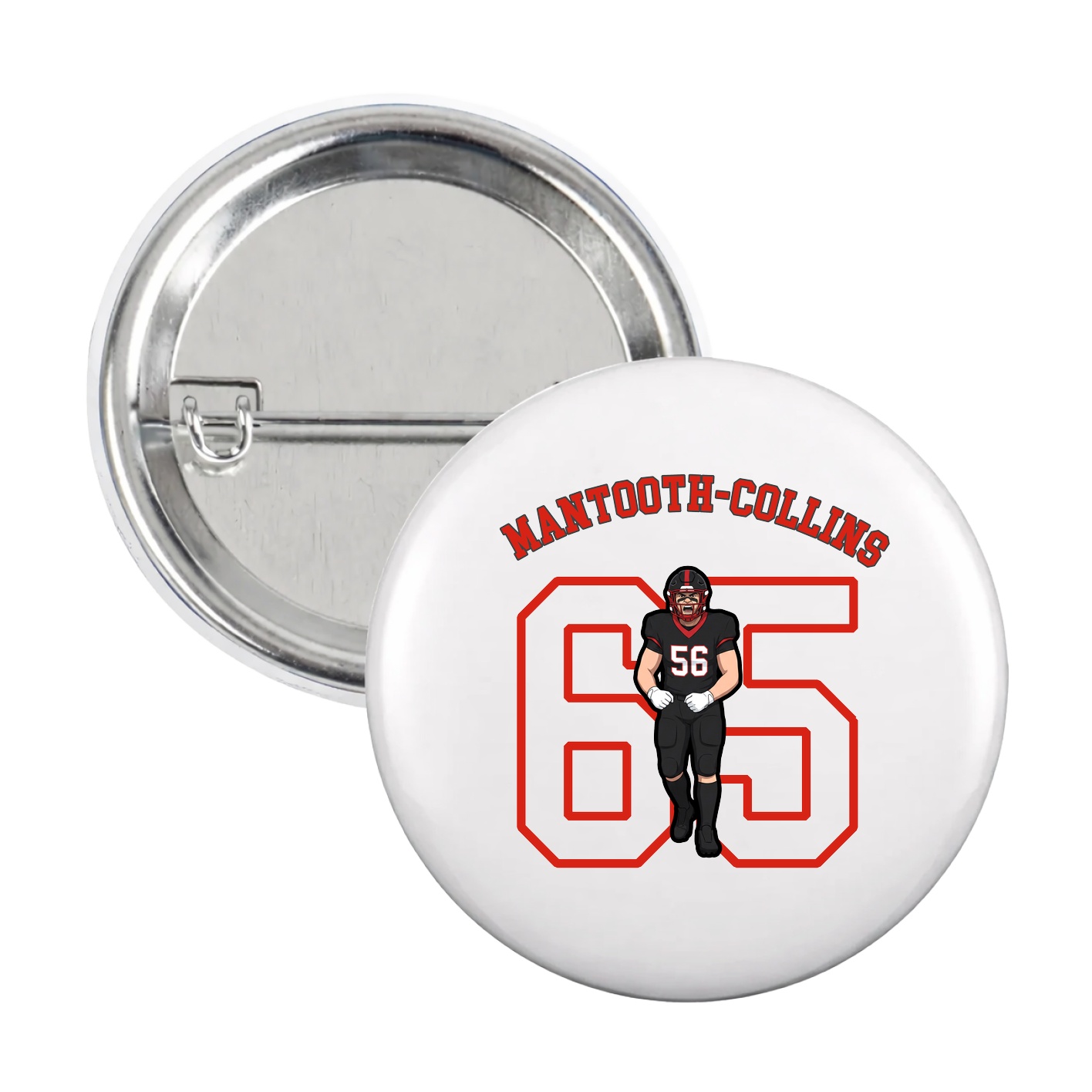 Game Day Button — Shirsey Arch in White