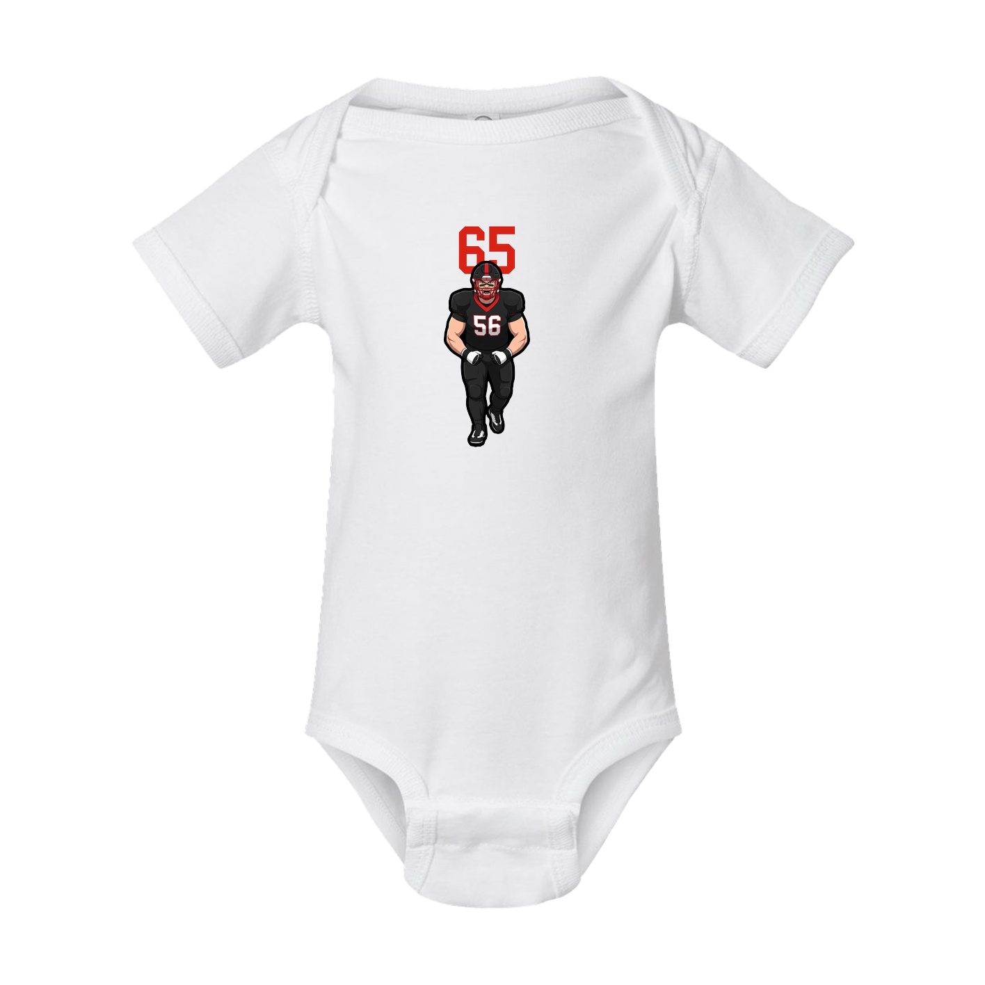 Baby Onesie — Number Top in White