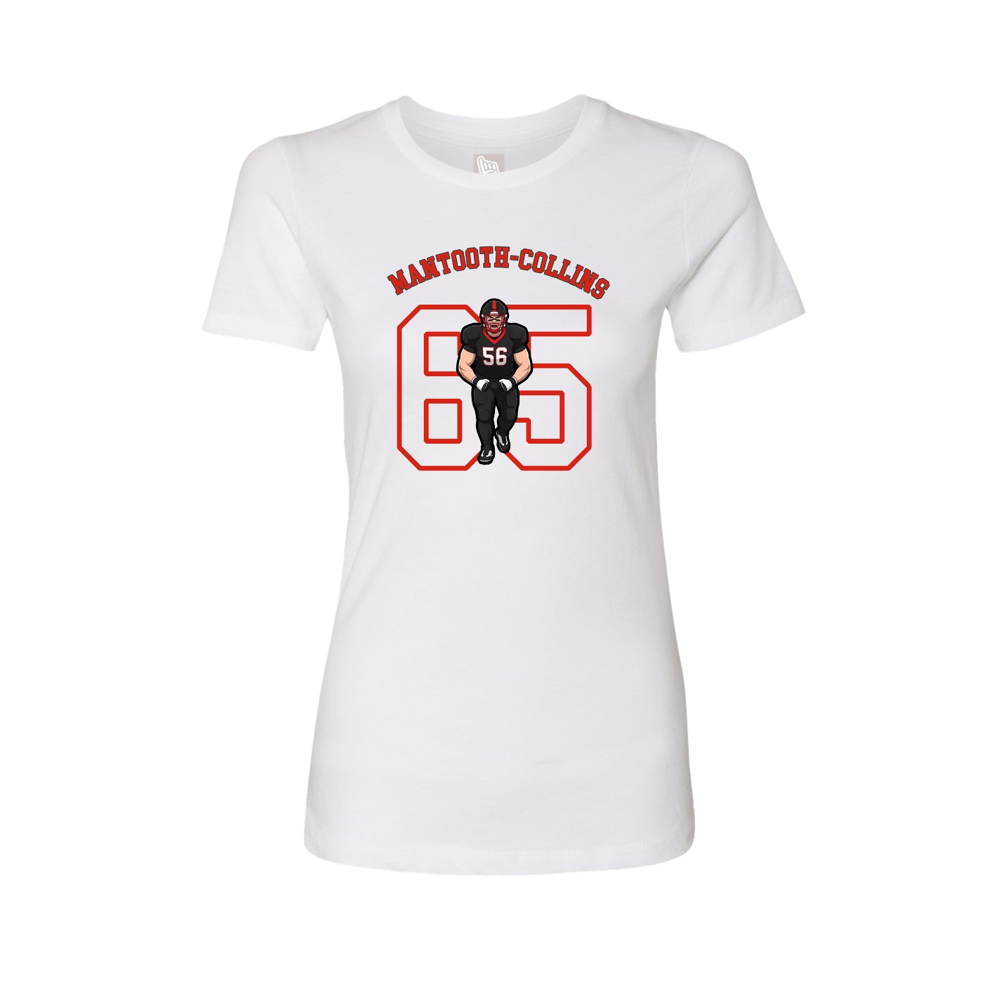 Fitted Women's Tee — Shirsey Arch in White