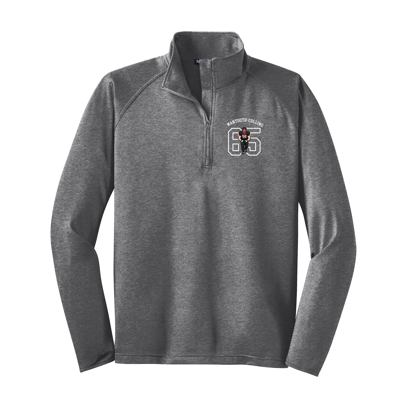 Q-Zip Pullover — Shirsey Arch in Grey