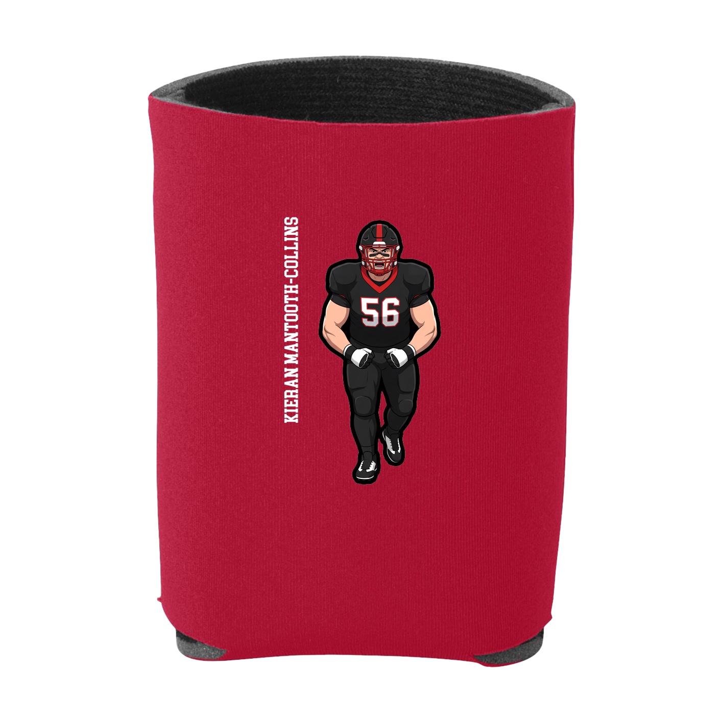 Can Holder — Name Vertical in Red