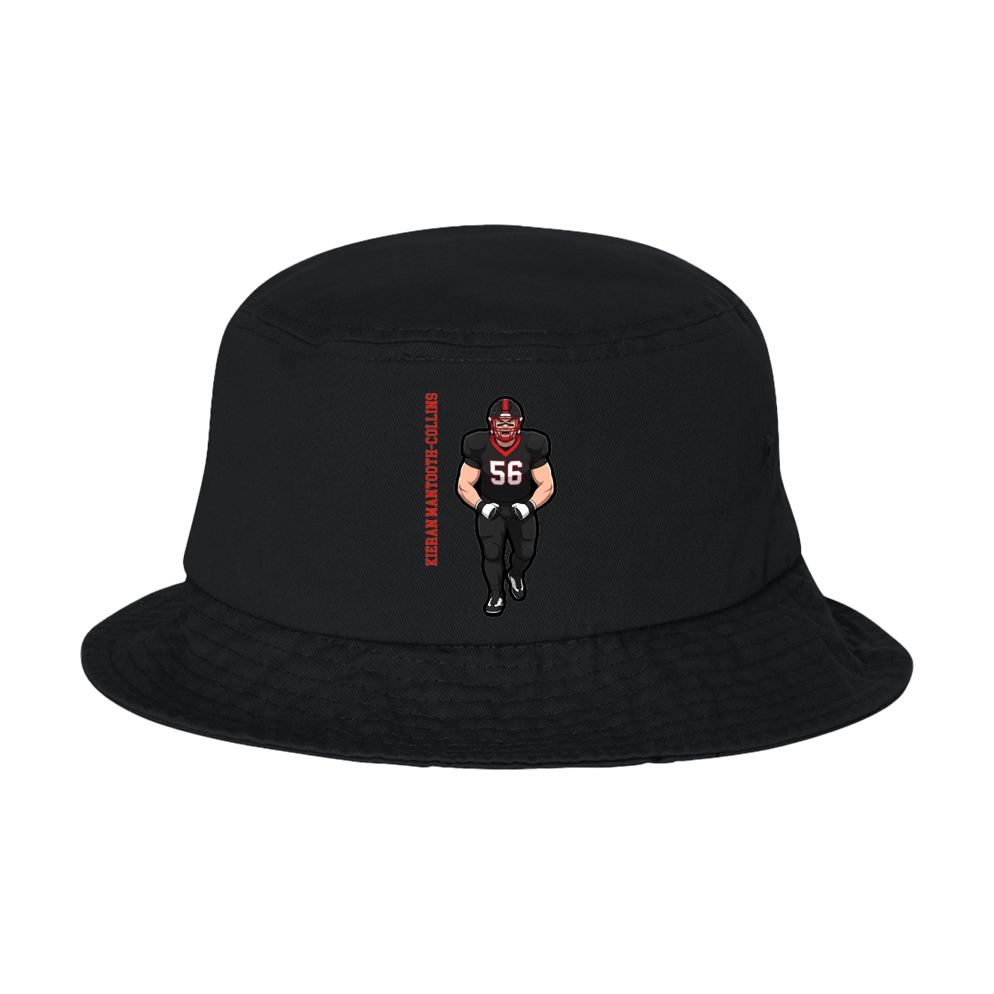 Bucket Cap — Name Vertical in Black