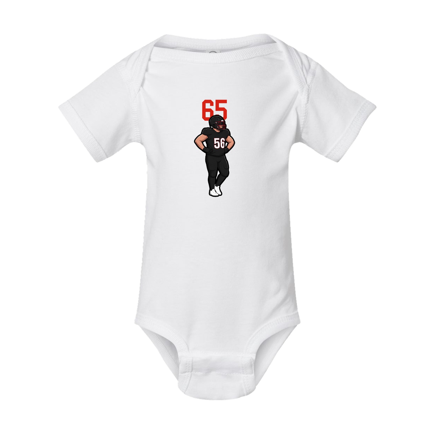 Baby Onesie — Number Top in White
