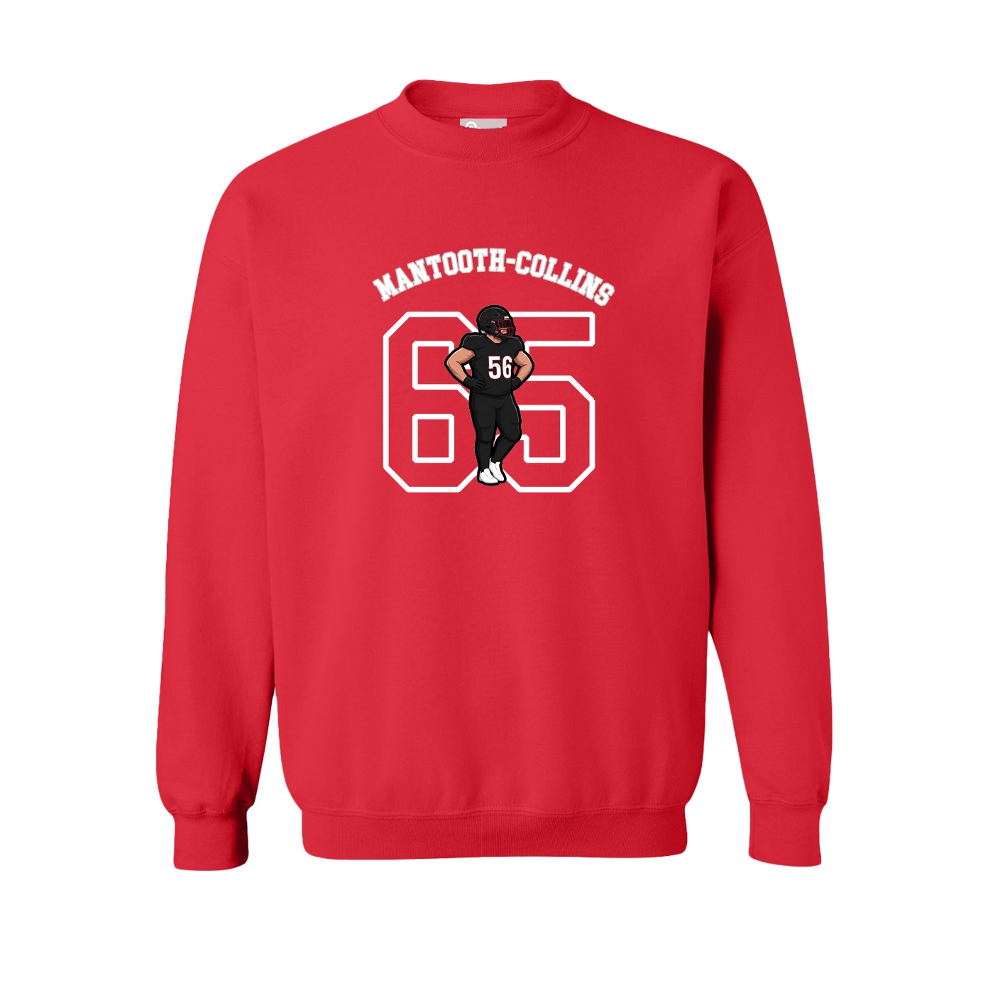 Fleece Crew — Shirsey Arch in Red