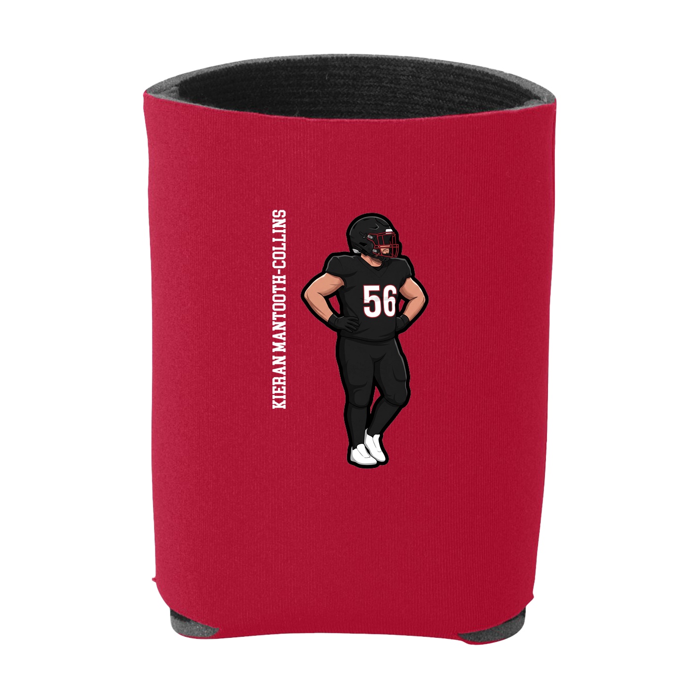Can Holder — Name Vertical in Red