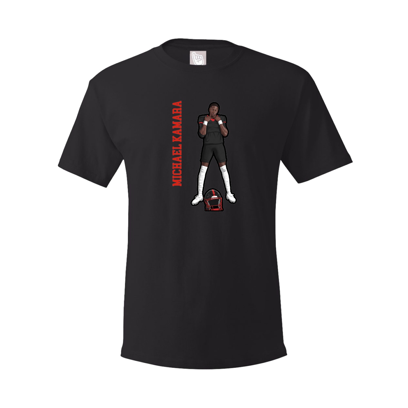 Tee — Name Vertical in Black