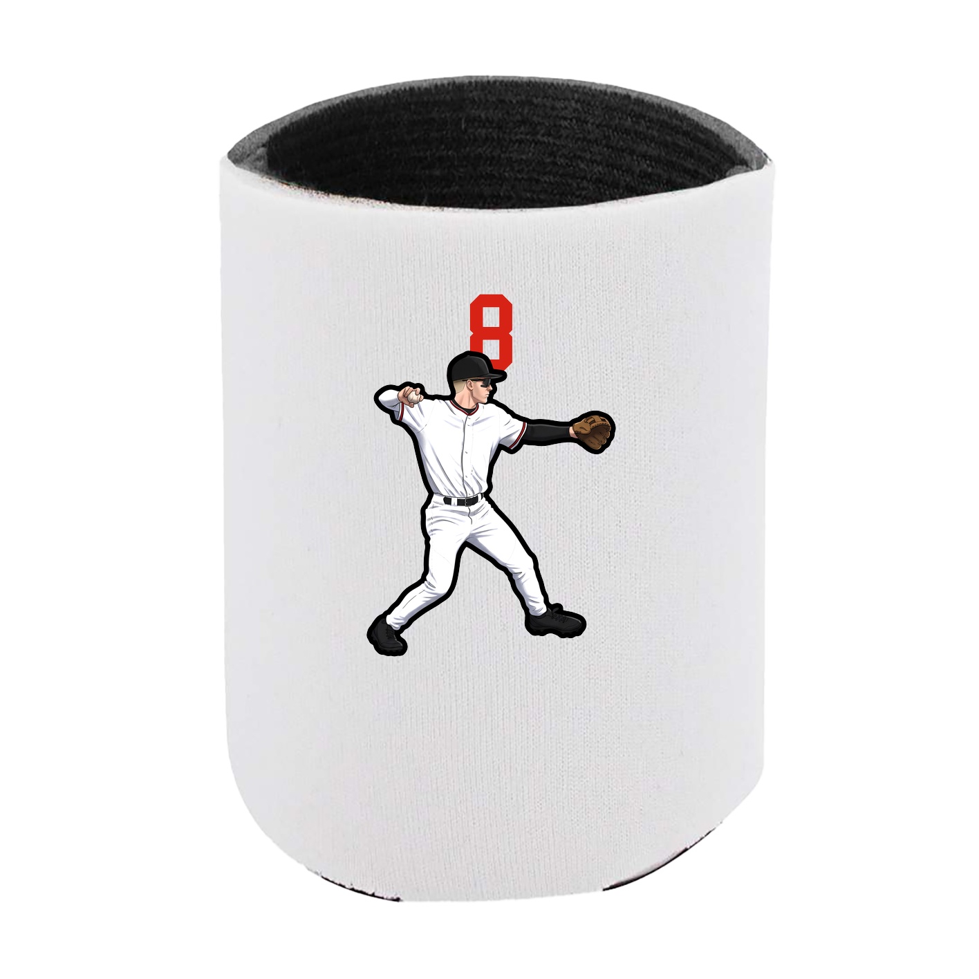 Can Holder — Number Top in White