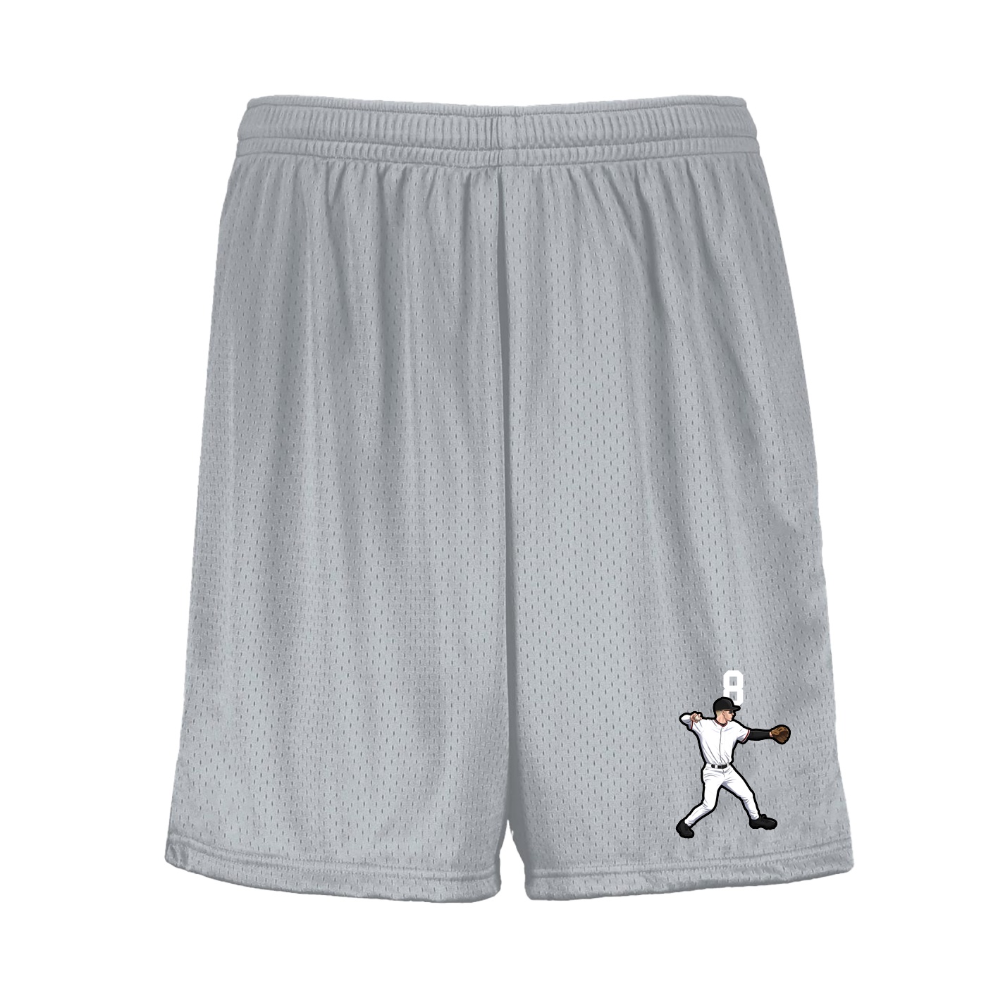 Shorts — Number Top in Silver