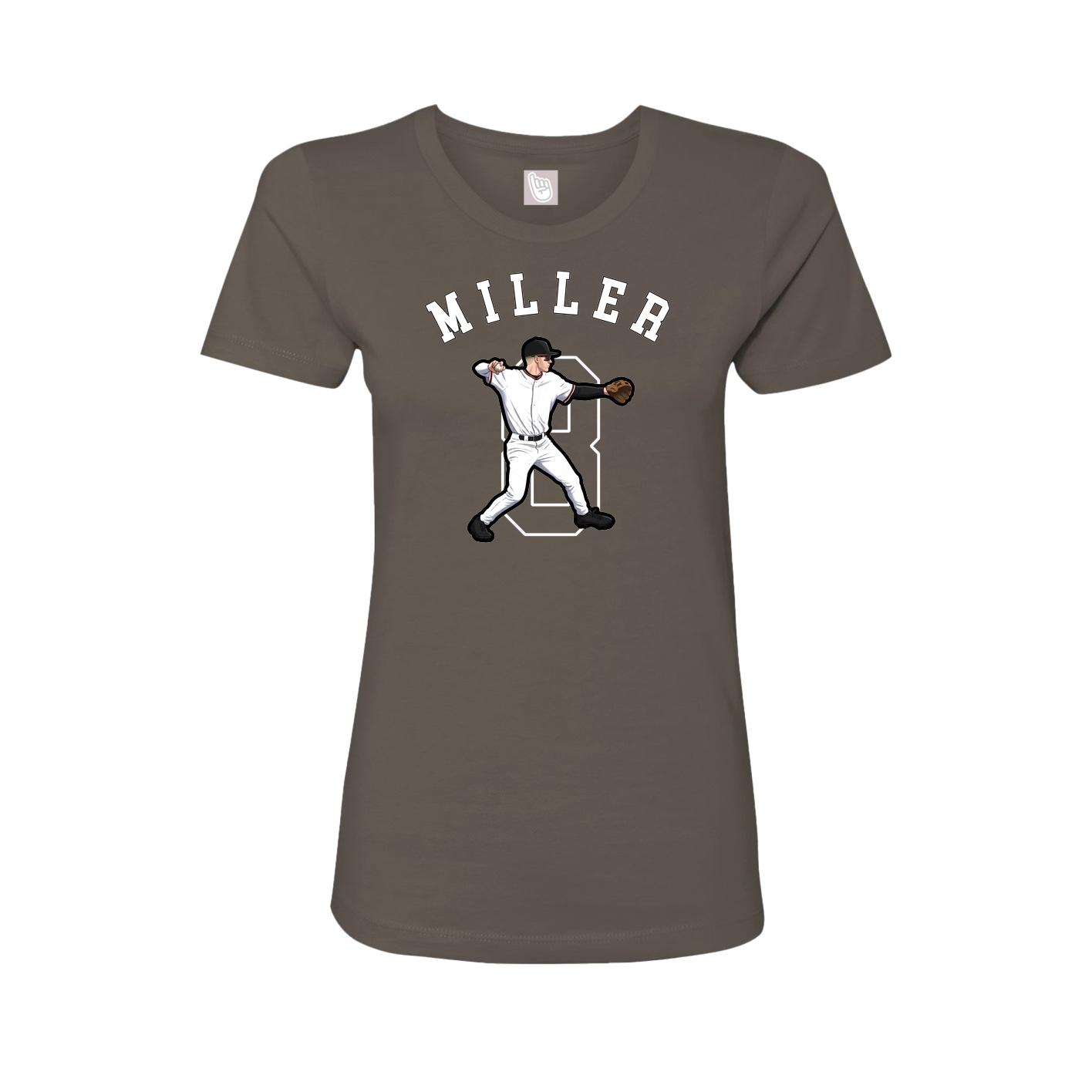 Fitted Women's Tee — Shirsey Arch in Grey