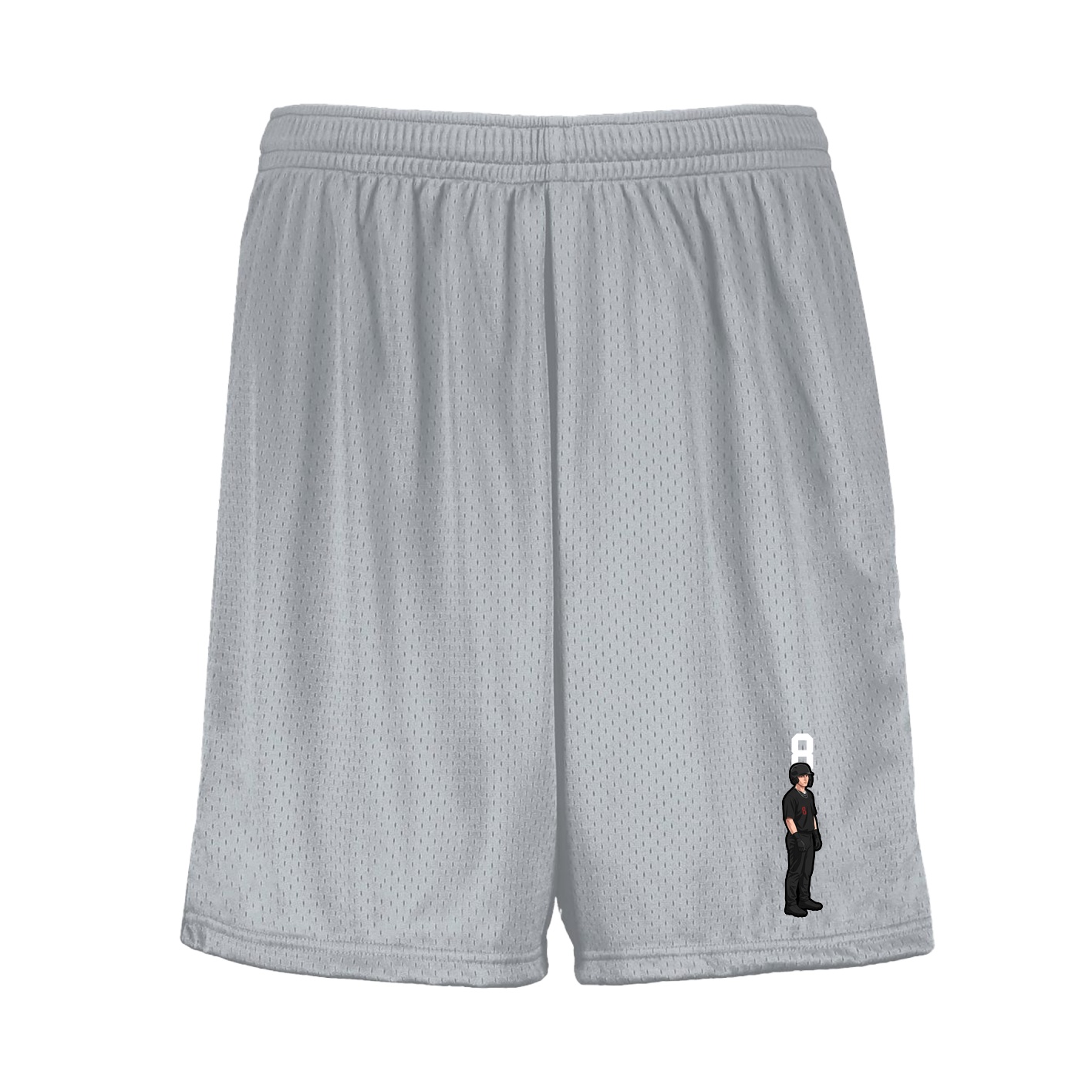 Shorts — Number Top in Silver