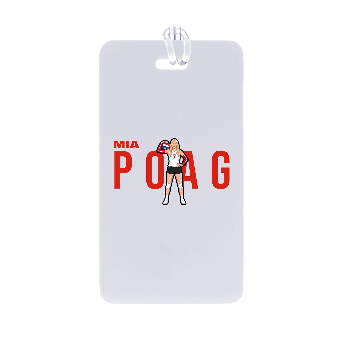 Bag Tag — Player Name in Classic