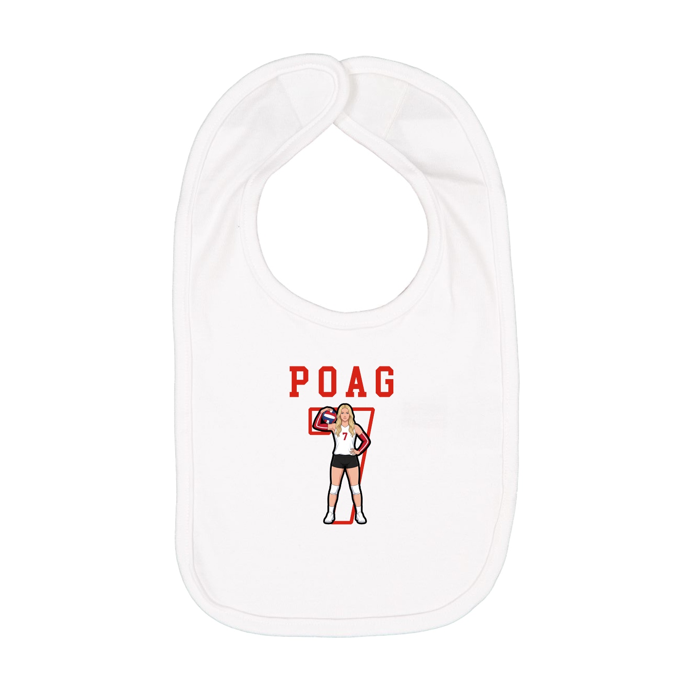 Infant Bib — Shirsey in White