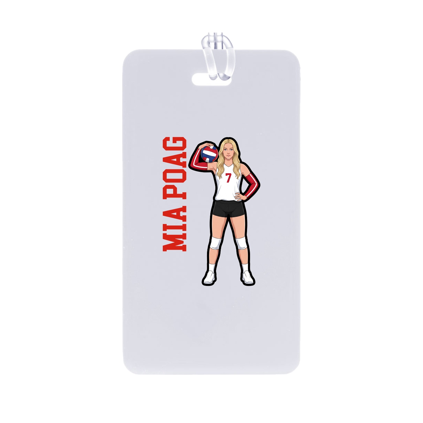 Bag Tag — Name Vertical in Classic