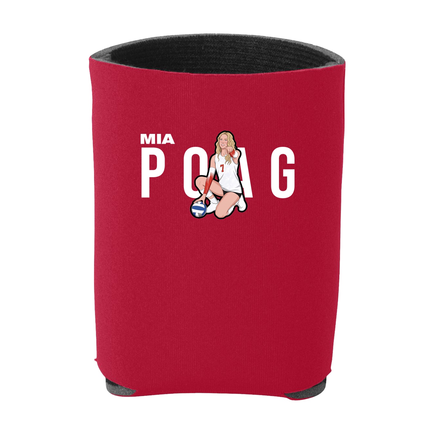 Can Holder — Player Name in Red