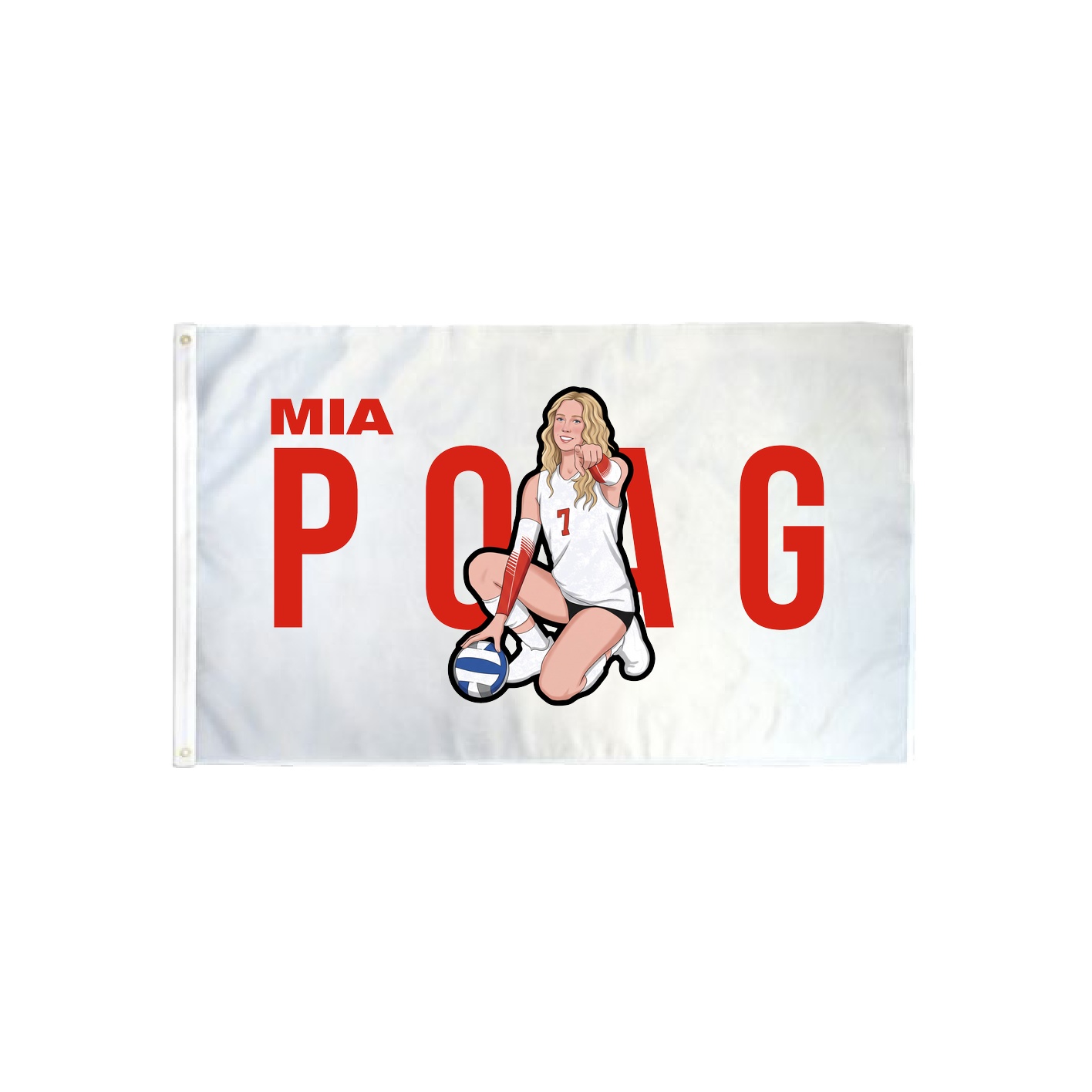 3x5 Flag — Player Name in Classic