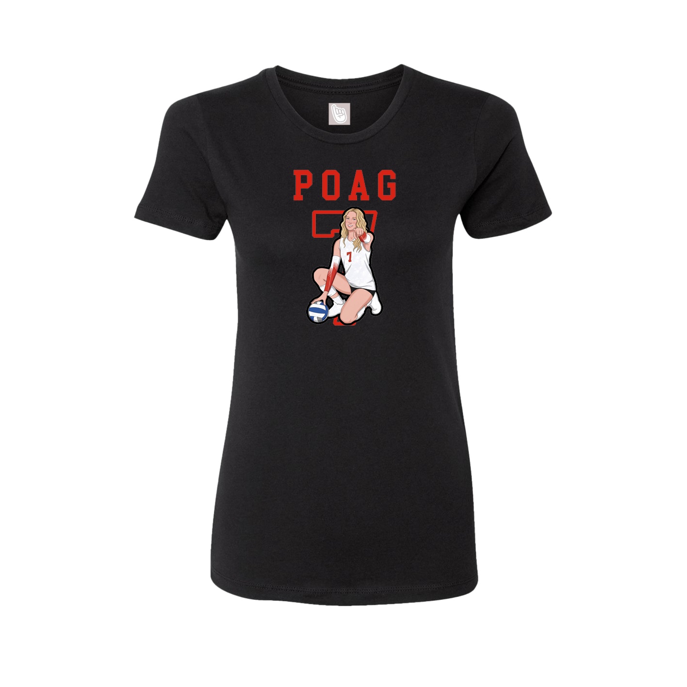 Fitted Women's Tee — Shirsey in Black