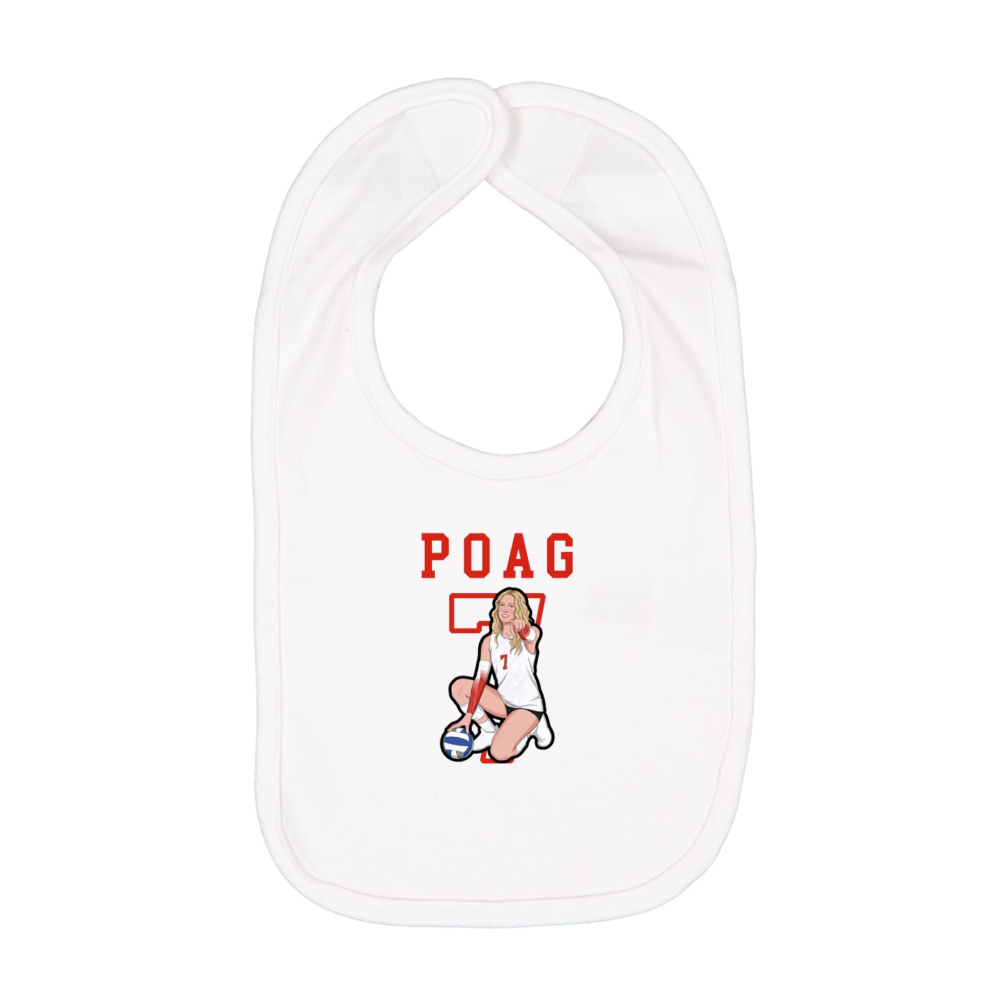 Infant Bib — Shirsey in White