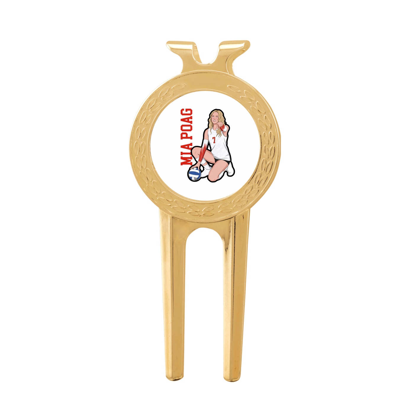 Divot Tool with Ball Marker — Name Vertical in Classic