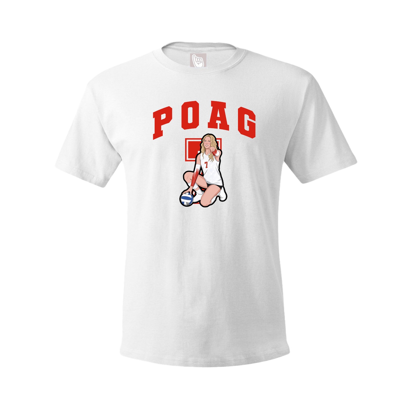 Tee — Number in White
