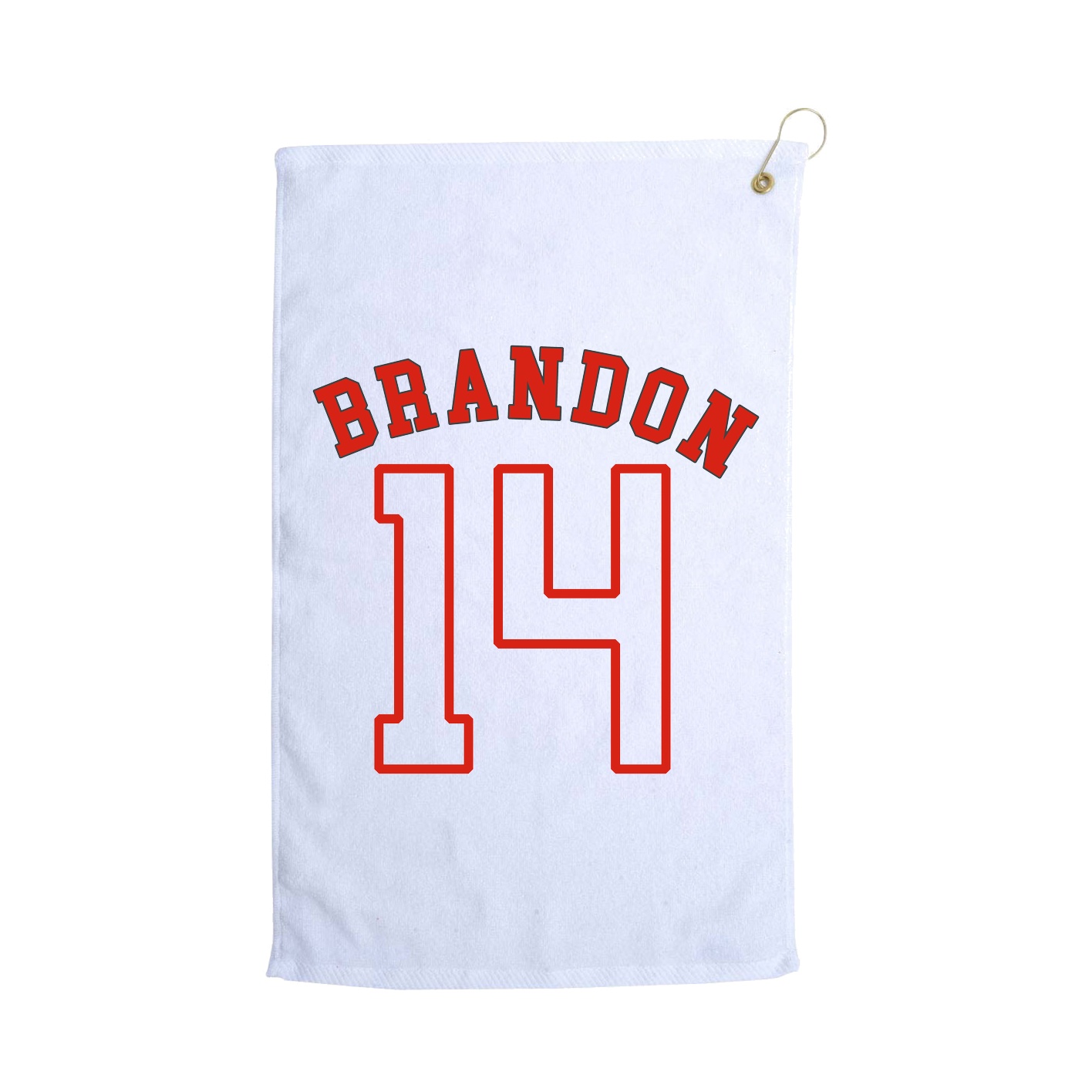 Golf Towel — Shirsey Arch in White