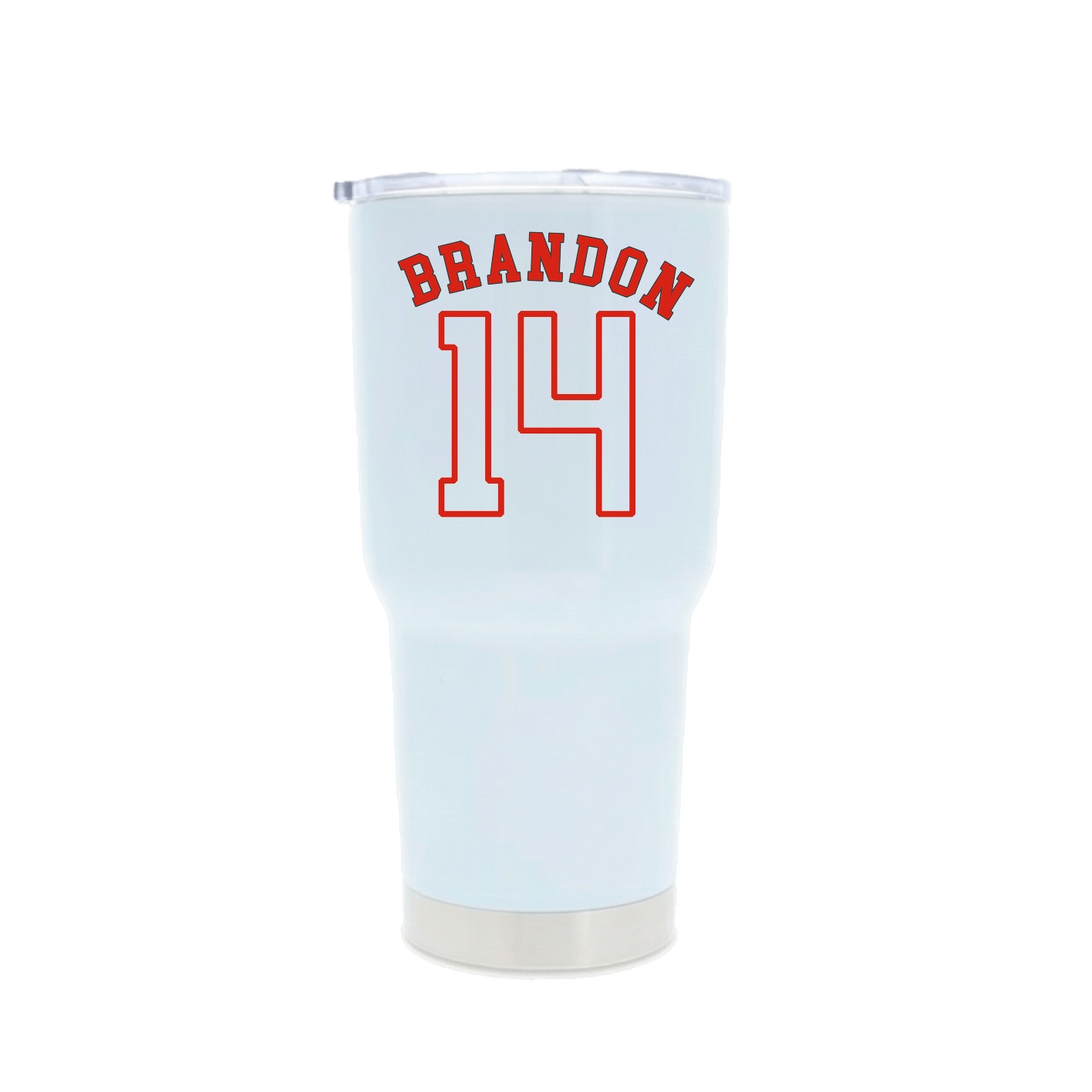 30oz Stainless Steel Tumbler — Shirsey Arch in White