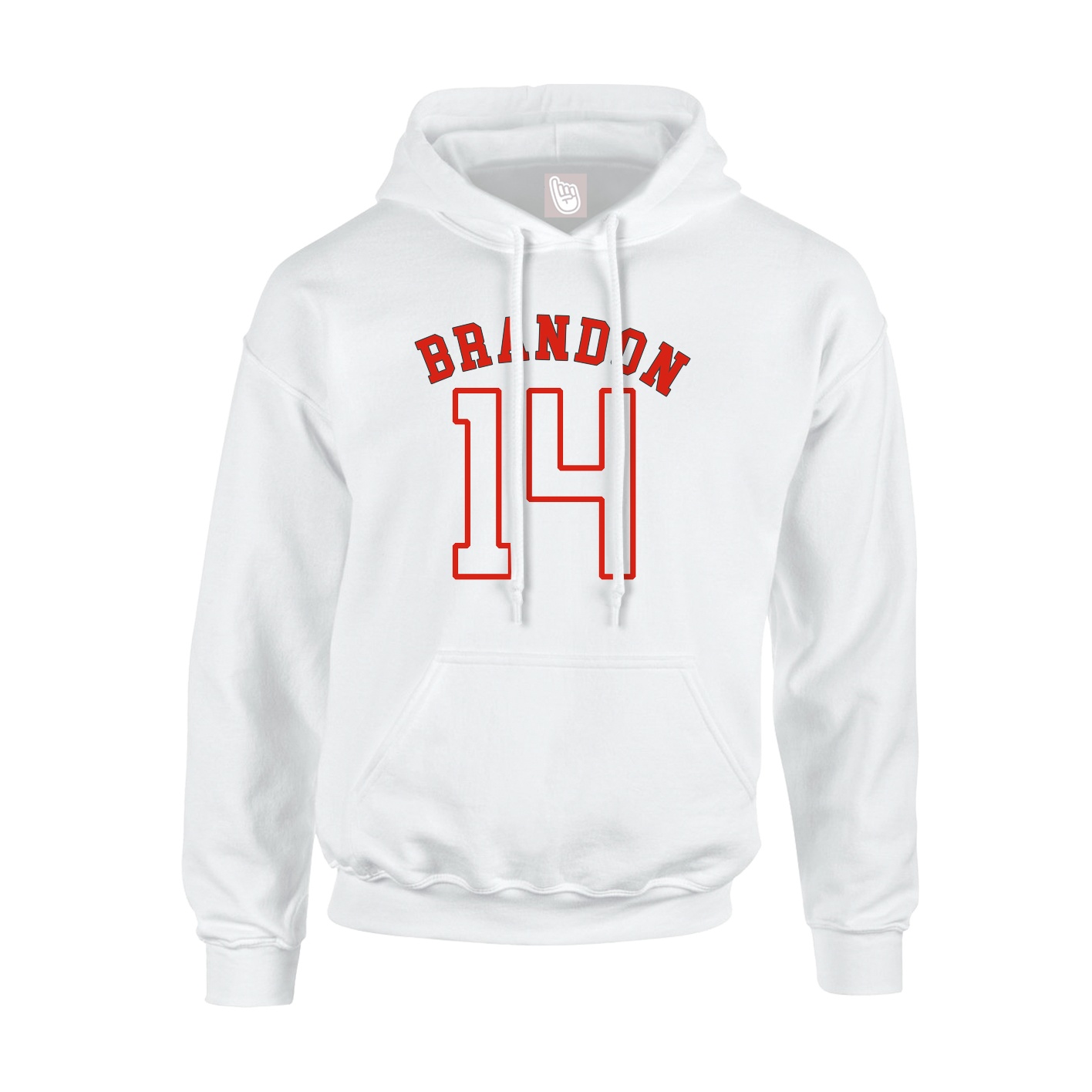 Youth Hoodie — Shirsey Arch in White