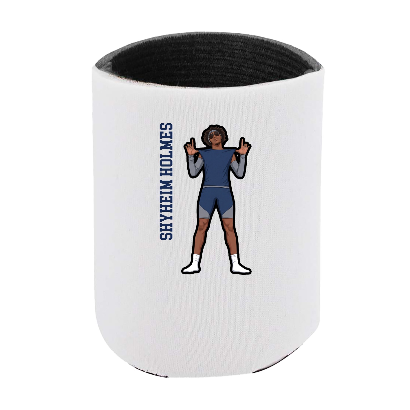 Can Holder — Name Vertical in White