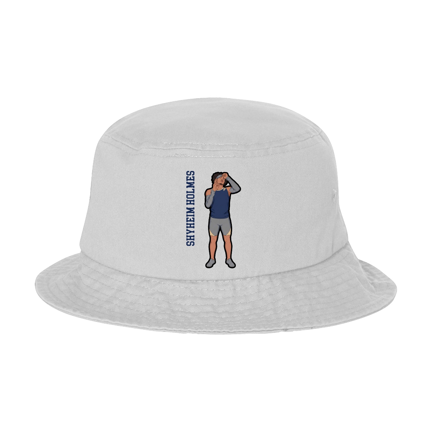Bucket Cap — Name Vertical in White