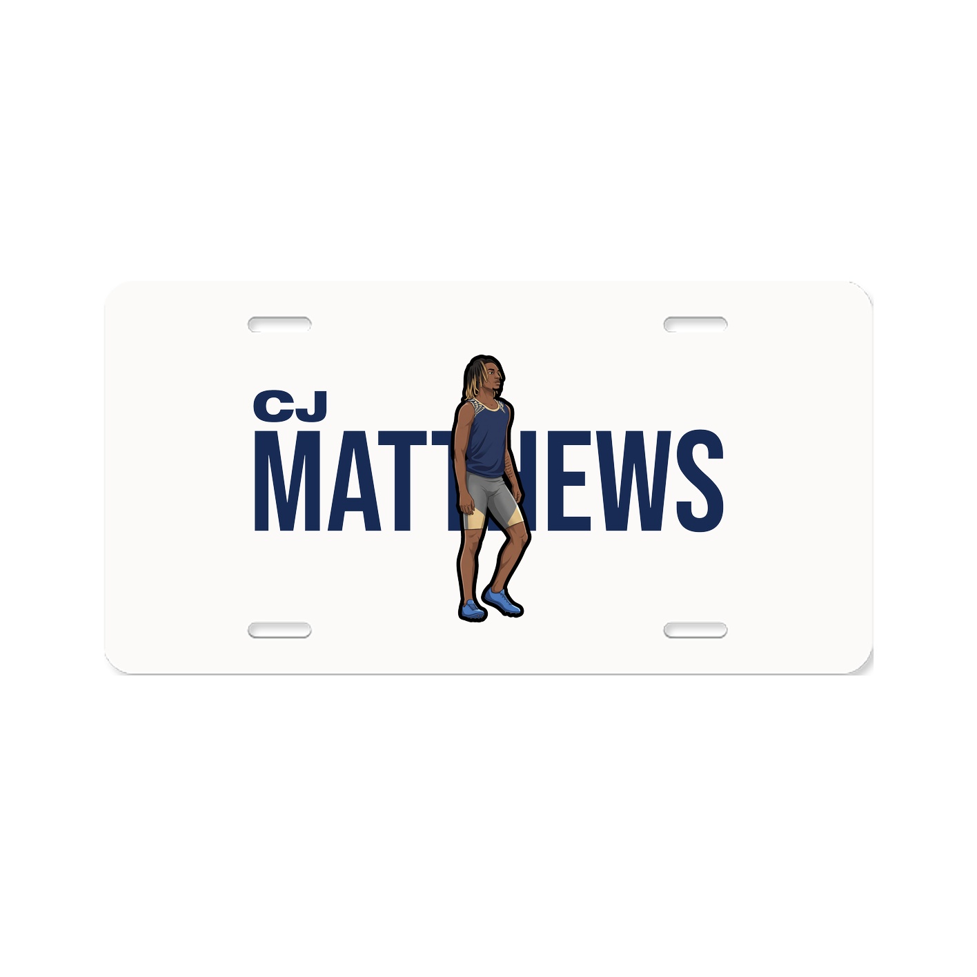License Plate — Player Name in Classic