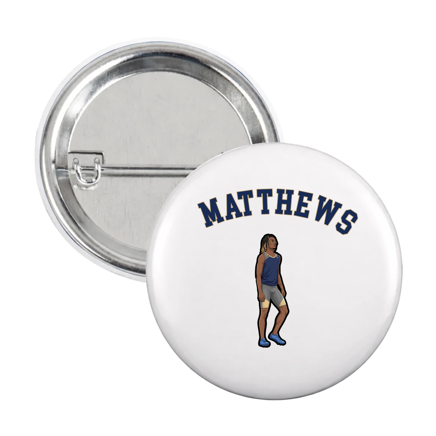 Game Day Button — Shirsey Arch in White