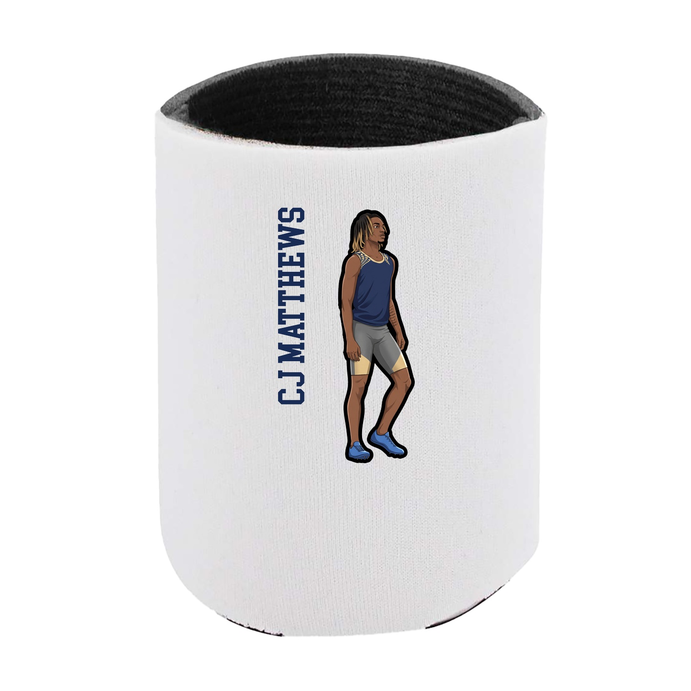 Can Holder — Name Vertical in White