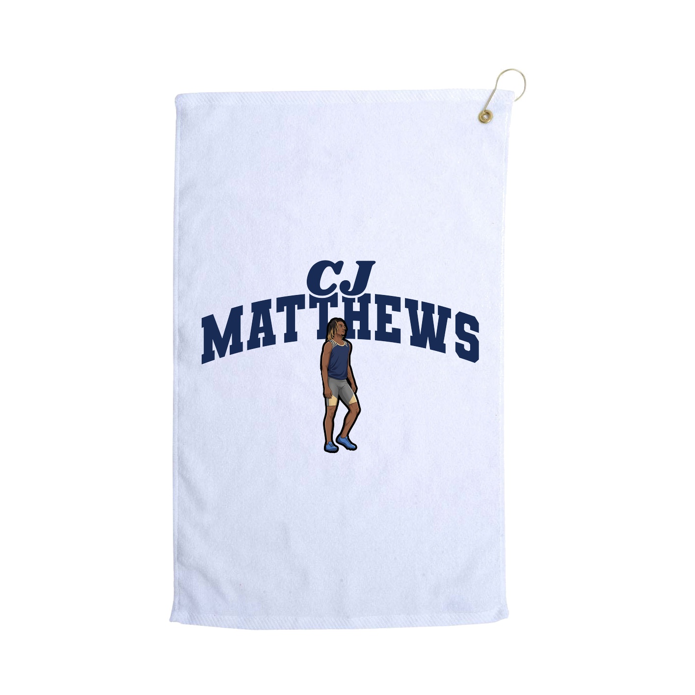 Golf Towel — Signature Arch in White