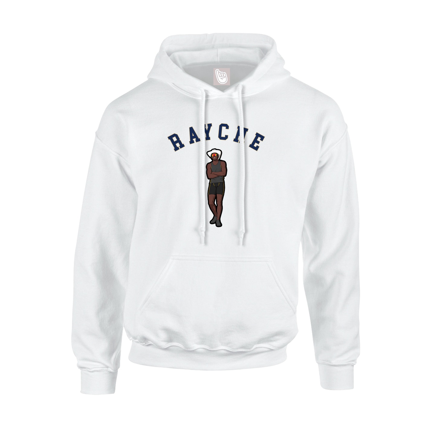 Youth Hoodie — Shirsey Arch in White