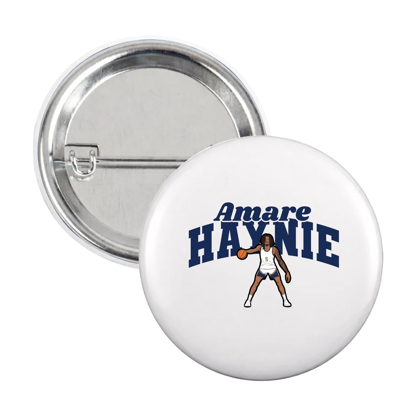 Game Day Button — Signature Arch in White