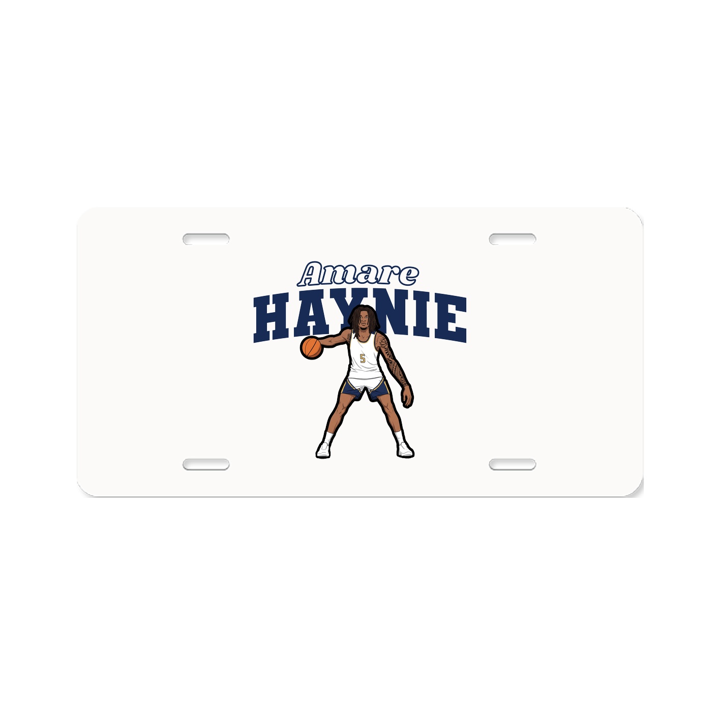 License Plate — Name Arch in Classic