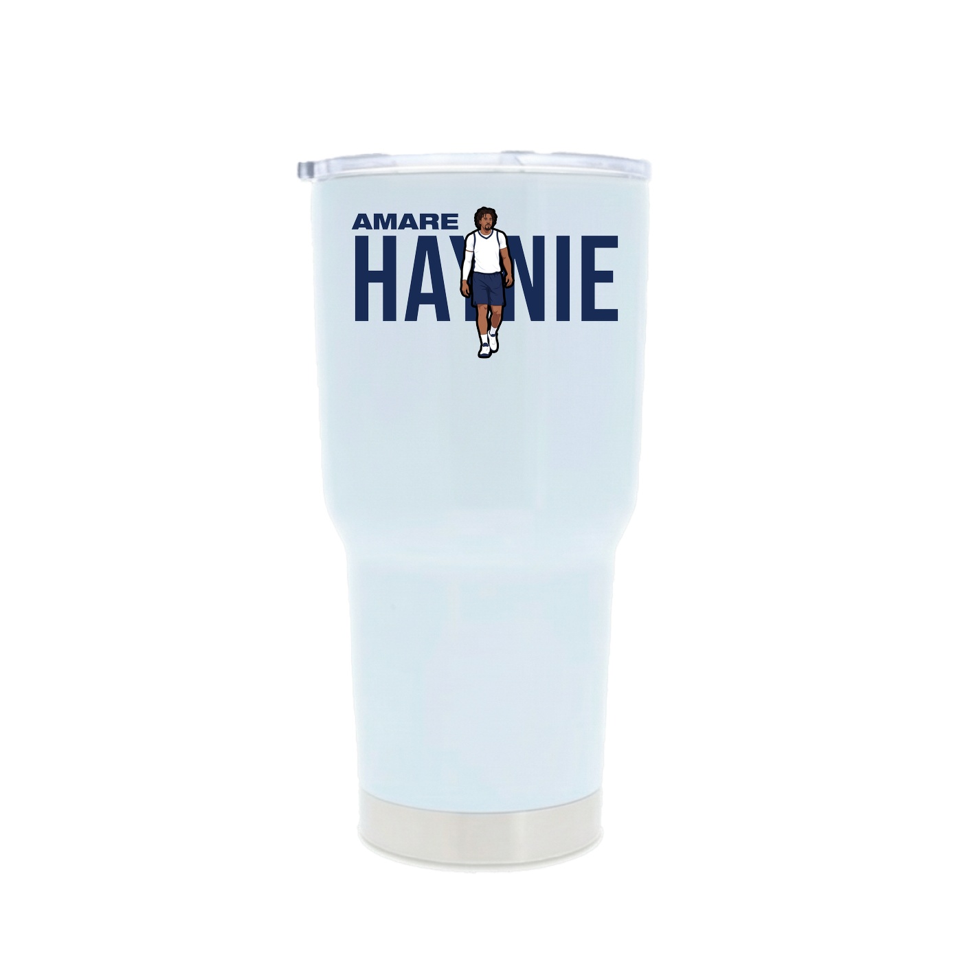 30oz Stainless Steel Tumbler — Player Name in White