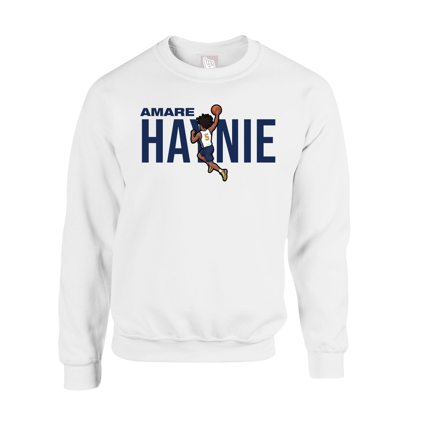 Fleece Crew — Player Name in White