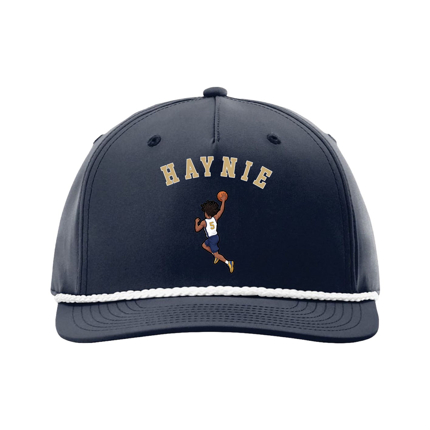 Five-Panel Classic Rope Cap — Shirsey Arch in Navy